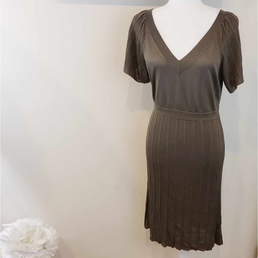 Banana Republic Olive short sleeve Sweater Dress